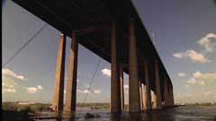 Under a Meadowlands bridge